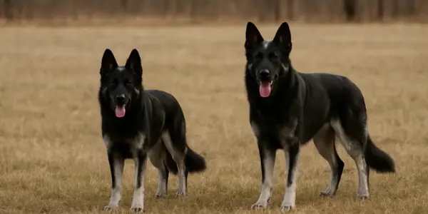 Black and Silver German Shepherds
