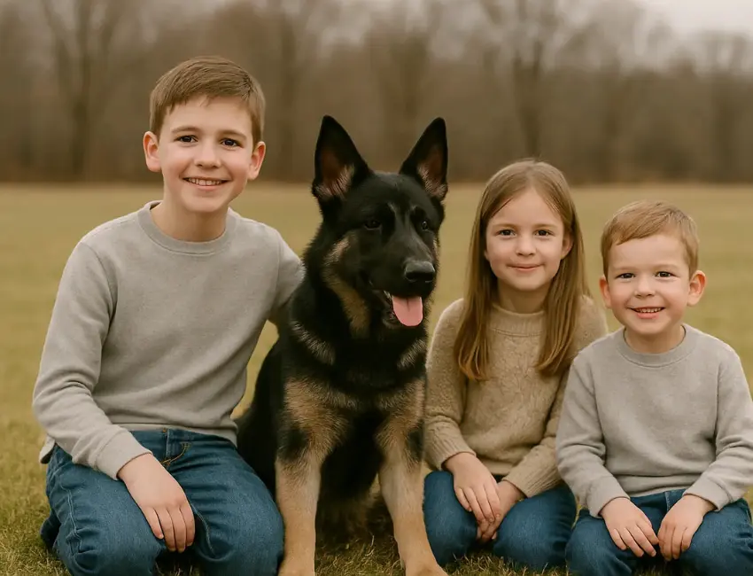 Black and silver German Shepherd.black and silver German Shepherd.