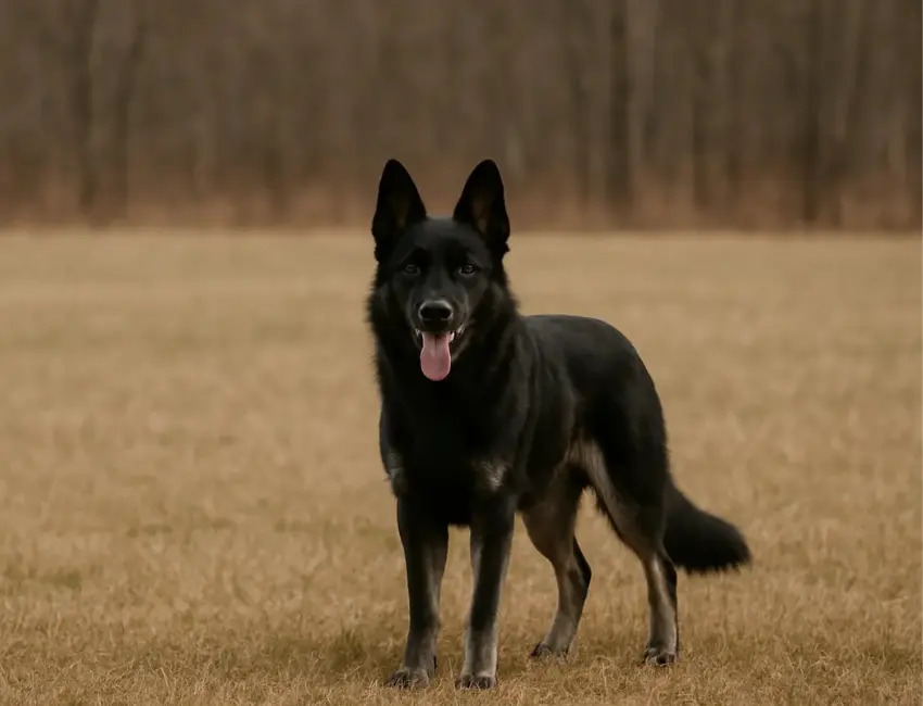 Black and silver German Shepherd.black and silver German Shepherd.