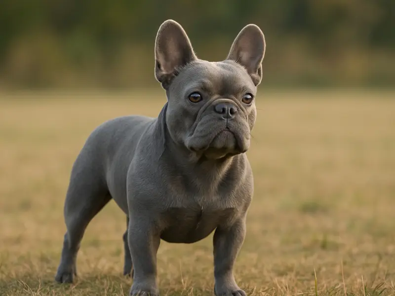 Gray French Bulldog